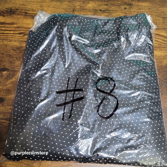 Vtg Talbots Pleated Polka Dot Skirt 4 Bow Belt Pockets 80's Pin Up Ethereal - Picture 11 of 11